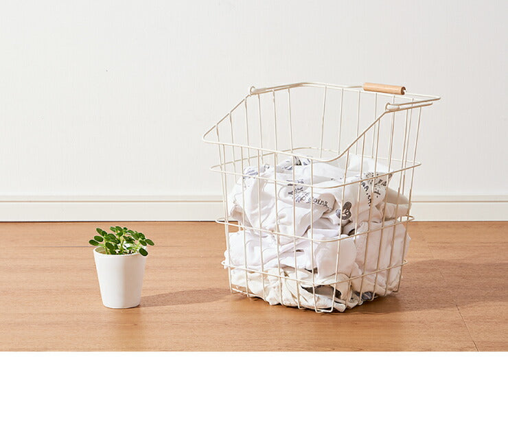 ワイヤーバスケット 3段 角形 洗濯かご キャスター付き ランドリーバスケット ランドリーラック ランドリーボックス バスケット