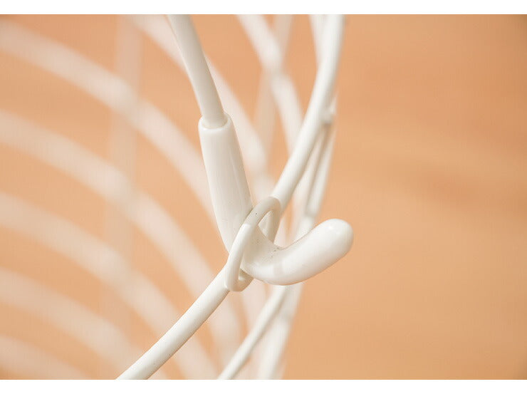 ワイヤーバスケット ランドリー 3段 キャスター付き 大容量 丸型 ホワイト ブラウン シルバー 取り外し可能 おしゃれ 北欧 洗濯かご ランドリーバスケット ランドリーラック ランドリーボックス バスケット 洗面所 脱衣かご 洗濯物