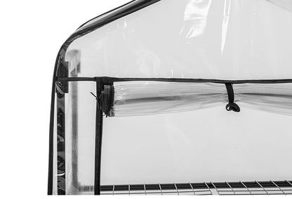 ビニール温室 3段 ブラック 組み立て簡単 工具不要 ビニール温室棚 3段ラック ビニールハウス フラワーラック ガーデンハウス フラワーハウス ラック ベランダ 家庭用 園芸 栽培 コンパクト 小型