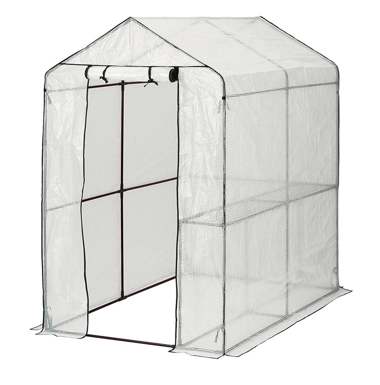 ビニール温室 大型 ブラック 組み立て簡単 工具不要 ビニールハウス サイクルハウス 自転車収納 フラワーラック ガーデンハウス フラワーハウス ラック ベランダ 家庭用 園芸 栽培