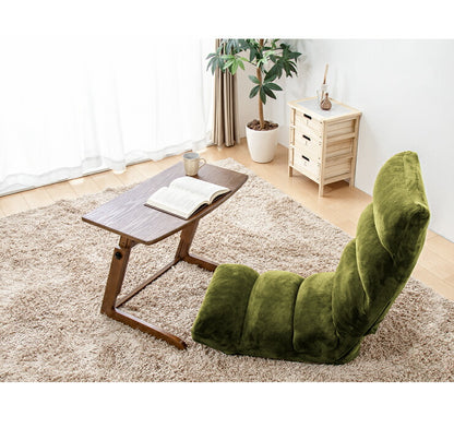 昇降式 サイドテーブル 高さ調節 昇降式 ベッドサイドテーブル パソコンデスク カフェテーブル 木製 ブラウン コンパクトデスク