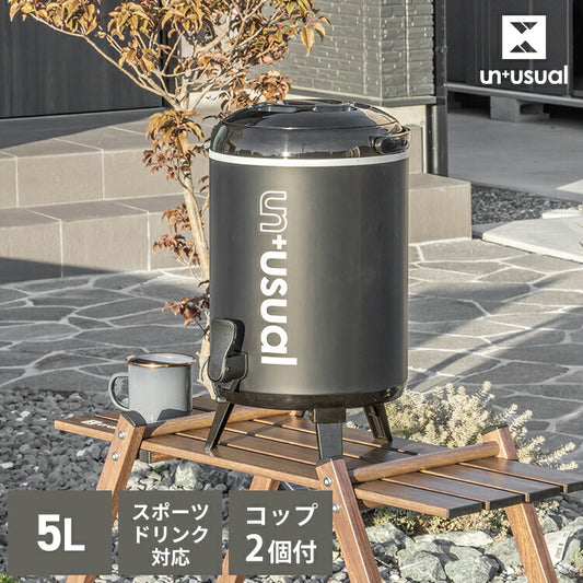 ウォータージャグ UN+USUAL アニュージュアル スポーツドリンク対応 ウォータージャグ 5L 保冷 キャンプ キャンプ用品 アウトドア ウォータータンク 水タンク