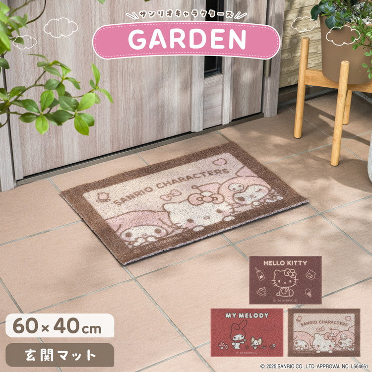 サンリオキャラクターズ 玄関マット ハローキティ マイメロディ 屋外