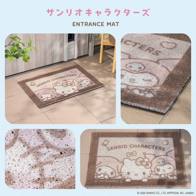 サンリオキャラクターズ 玄関マット ハローキティ マイメロディ 屋外