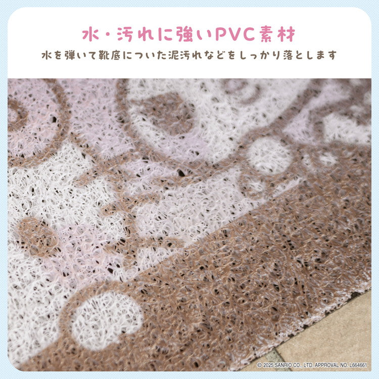 サンリオキャラクターズ 玄関マット ハローキティ マイメロディ 屋外 滑り止め 泥除け 砂落とし 丸洗い コンパクト かわいい おしゃれ ガーデンシリーズ