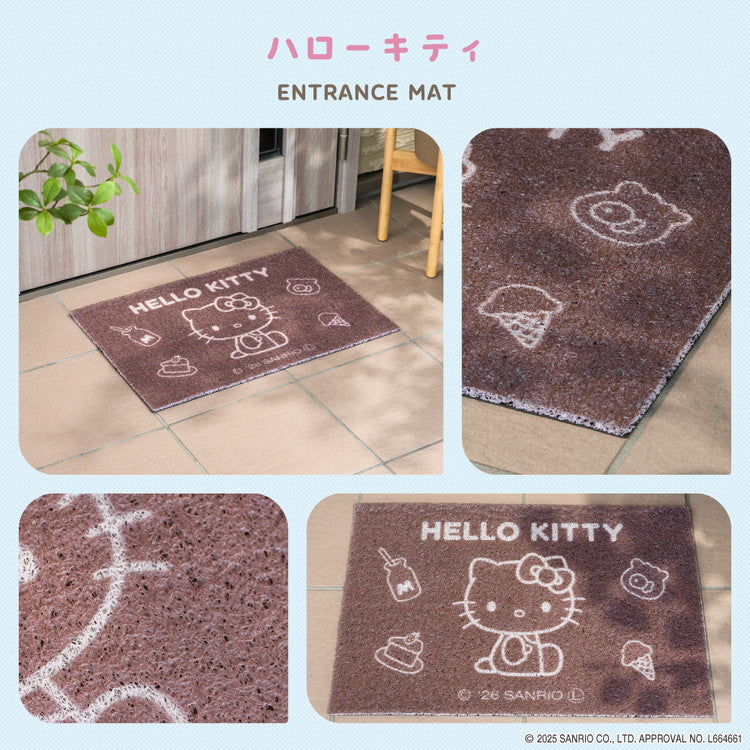 サンリオキャラクターズ 玄関マット ハローキティ マイメロディ 屋外