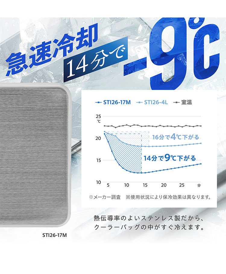 【2個セット】保冷剤 ステンレス製 長時間冷却 急速冷却 アイスパック 防カビ お手入れ簡単! 繰り返し くり返し 冷蔵冷凍対応 熱中症対策 アウトドア キャンプ 防災グッズ 長持ち ステンレス保冷剤