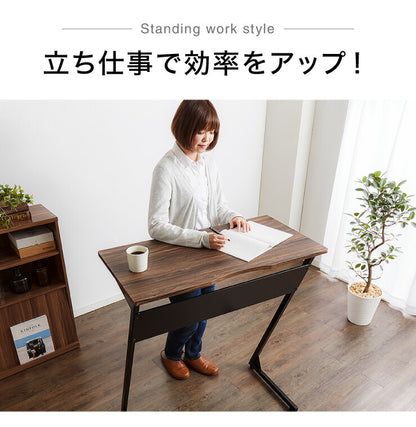 スタンディングデスク 高さ100cm 幅90cm×奥行き45cm デスク スリムデスク パソコンデスク 省スペース シンプル ミシン台 作業台