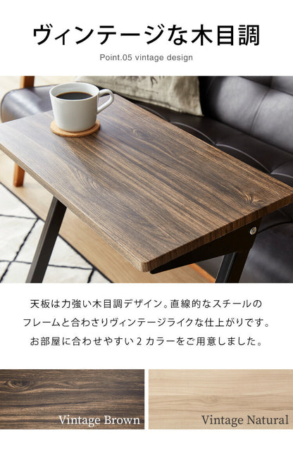 キャスター付き モバイルテーブル 高さ60cm サブデスク サブテーブル サイドテーブル 在宅勤務 在宅ワーク 自宅勤務 テレワーク コの字 ナイトテーブル ソファーテーブル