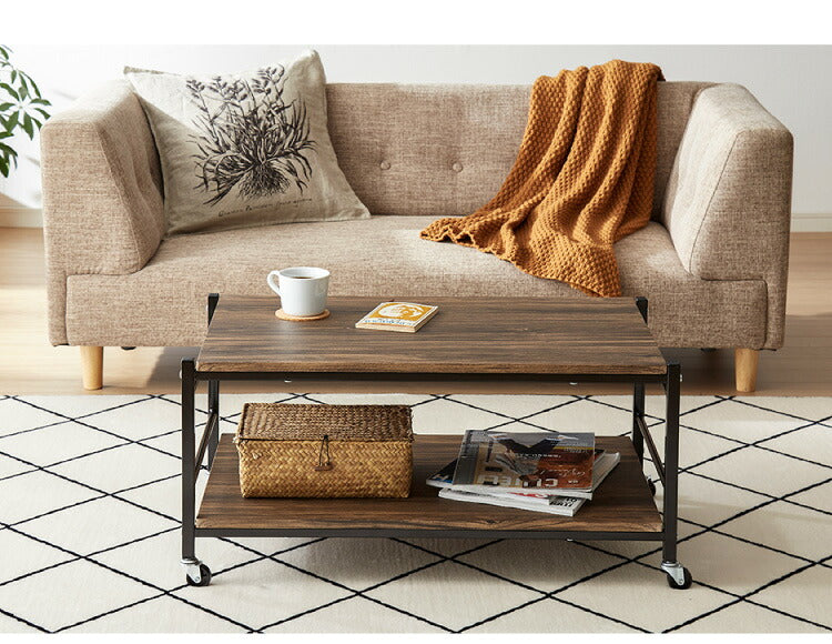 キャスター付き マルチテーブル 幅80cm テーブル キャスター付 センターテーブル ローテーブル サイドテーブル テレビ台 32型 テレビボード オープンラック