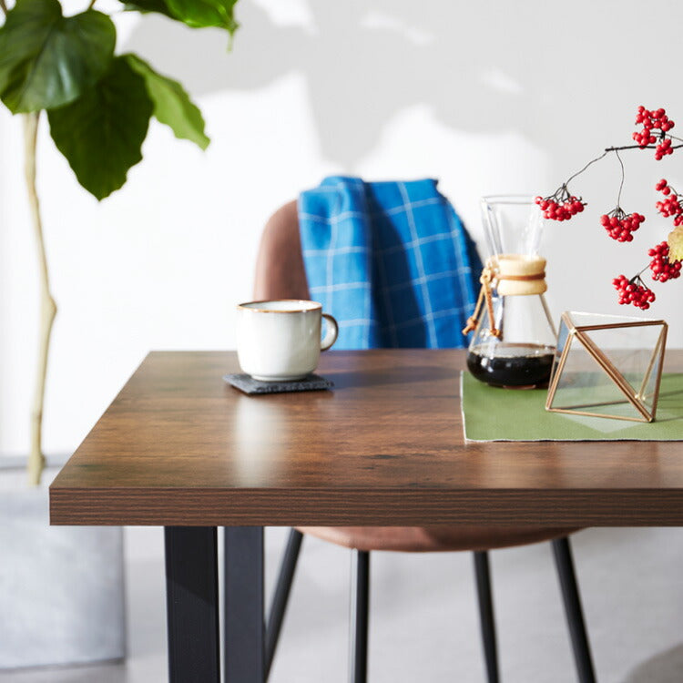 ダイニングテーブル 幅120cm 傷に強いメラミン板 テーブル 単品 120×80 4人掛け 長方形 4人掛 テーブル ダイニング ダイニングテーブル テーブル単品 ヴィンテージ モダン 木目 北欧 おしゃれ(代引不可)