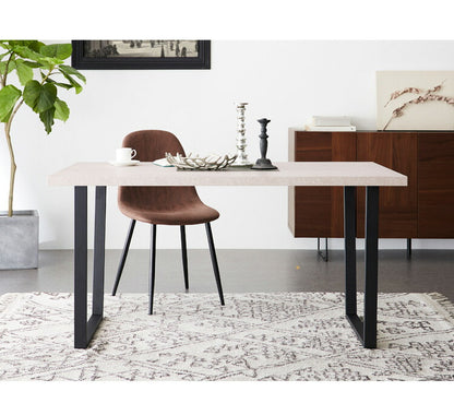 ダイニングテーブル 幅140cm 傷に強いメラミン板 テーブル 単品 140×80 4人掛け 長方形 4人掛 テーブル ダイニング ダイニングテーブル テーブル単品 ヴィンテージ モダン 木目 北欧 おしゃれ(代引不可)