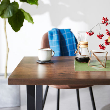 ダイニングテーブル 幅140cm 傷に強いメラミン板 テーブル 単品 140×80 4人掛け 長方形 4人掛 テーブル ダイニング ダイニングテーブル テーブル単品 ヴィンテージ モダン 木目 北欧 おしゃれ(代引不可)