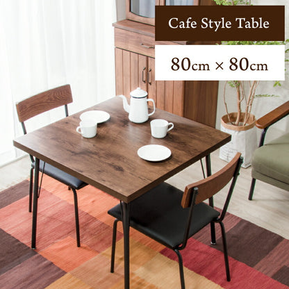 ダイニングテーブル正方形 80×80cm 木製 アイアン テーブル シンプル モダン おしゃれ ダイニング 新生活(代引不可)
