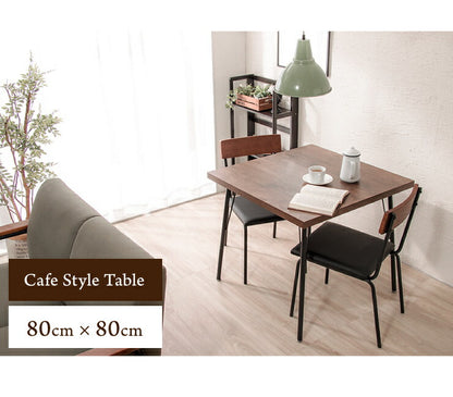 ダイニングテーブル正方形 80×80cm 木製 アイアン テーブル シンプル モダン おしゃれ ダイニング 新生活(代引不可)