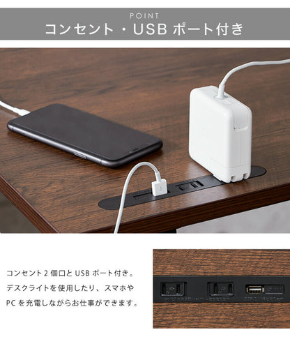 【在庫処分】ガス圧昇降デスク 昇降式テーブル 幅90 可動式 高さ調節 コンセント USB口 デスク テーブル スタンディングデスク オフィスデスク パソコンデスク PCデスク PCデスク 昇降
