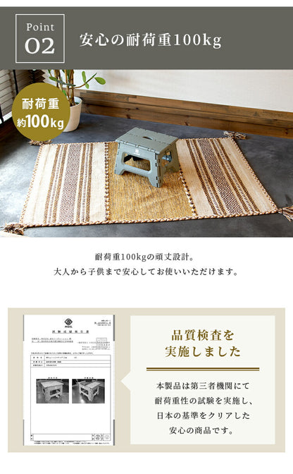 踏み台 UN+USUAL アニュージュアル フォールディングステップ 高さ22cm 折りたたみ アウトドアチェア 折り畳みチェア 椅子 持ち運び キャンプ ステップ台 スツール アウトドアリビング