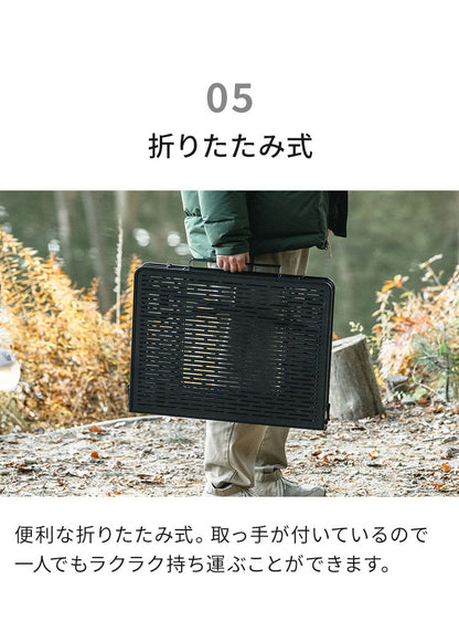 【当店限定!タフまるセット】タフまるが置ける! マルチテーブルQT 折りたたみ 高さ調節 4段階 組立簡単 折りたたみ コンロが置けるマルチテーブル キャンプ アウトドア イワタニ 岩谷 Iwatani【送料無料】