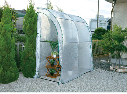 ウォール温室 ブラック ウォール型 壁 ビニール温室棚 ビニールハウス フラワーラック ガーデンハウス フラワーハウス ラック ベランダ 家庭用 園芸 栽培 小型 サイクルハウス 自転車収納