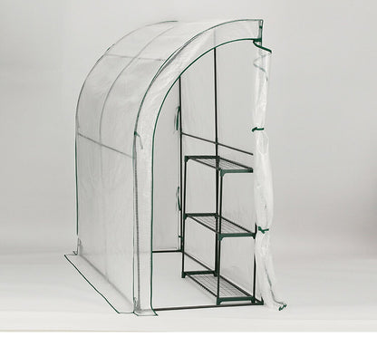 ウォール温室 ブラック ウォール型 壁 ビニール温室棚 ビニールハウス フラワーラック ガーデンハウス フラワーハウス ラック ベランダ 家庭用 園芸 栽培 小型 サイクルハウス 自転車収納