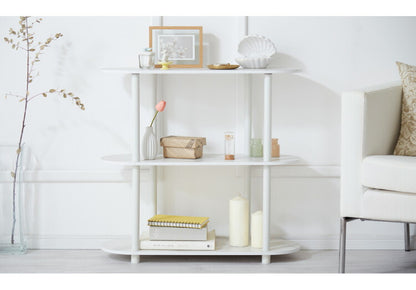 楕円型 オープンラック 組み立て簡単 おしゃれな大理石柄 幅80 3段 ラック システムラック おしゃれ かわいい 韓国インテリア オープンラック 楕円型 棚 シェルフ ディスプレイラック 多目的ラック