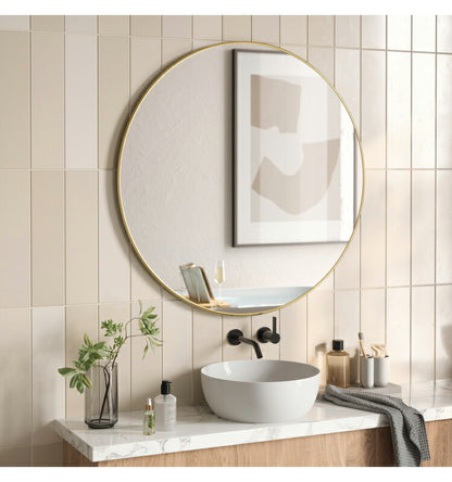 【5%OFF】アンブラ 鏡 ベッドルーム フーバ ミラー 86×86cm ブラス ミラー インテリア 雑貨 玄関 寝室 デザイン レイアウト ギフト プレゼント(代引不可)
