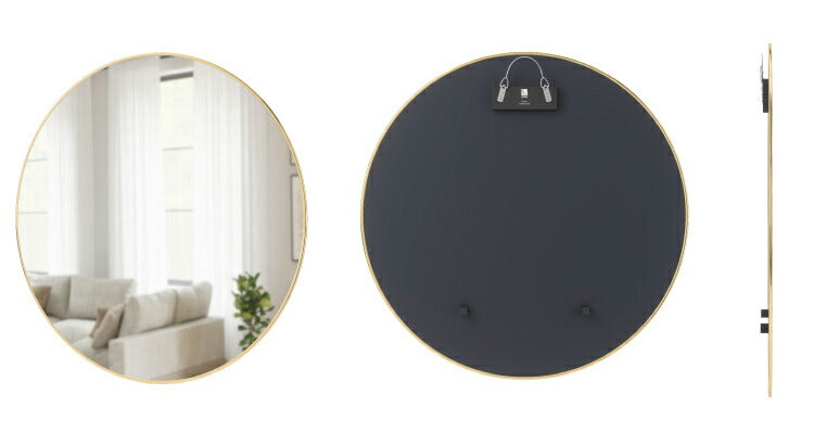 【5%OFF】アンブラ 鏡 ベッドルーム フーバ ミラー 86×86cm ブラス ミラー インテリア 雑貨 玄関 寝室 デザイン レイアウト ギフト プレゼント(代引不可)