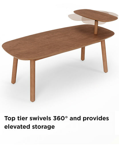 サイドテーブル スウィボ コーヒーテーブル ウォルナット Umbra アンブラ インテリア リビング テーブル サイドテーブル おしゃれ シンプル 木目 小物置き 整理整頓 便利 回転(代引不可)