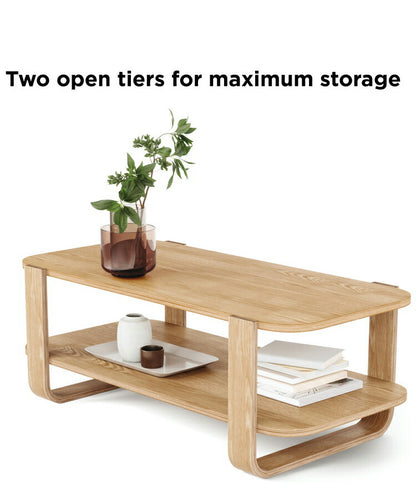 アンブラ テーブル おしゃれ 自然 天然木材 ナチュラル テーブル 木目 コーヒーテーブル ウッド 応接テーブル リビング 玄関 ダイニング 机 収納棚 組み立て 簡単(代引不可)