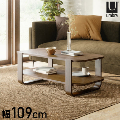 アンブラ センターテーブル 応接テーブル ウッドセンターテーブル リビング テーブル 机 ベルウッド コーヒーテーブル エイジドウォルナット(代引不可)