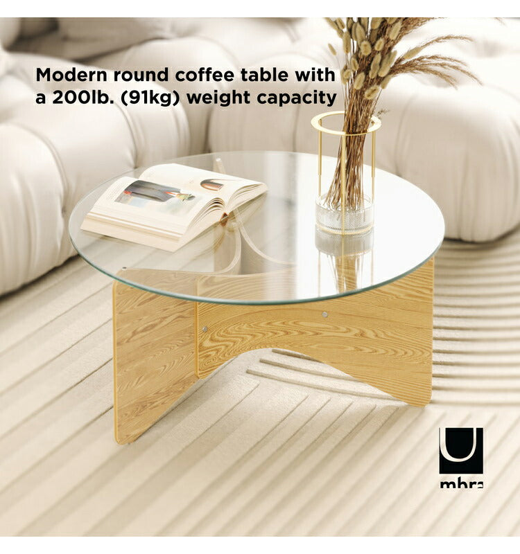 ガラステーブル アンブラ 84cm コーヒーテーブル マデラ テーブル 机 インテリア ガラス デザイン レイアウト ギフト プレゼント(代引不可)