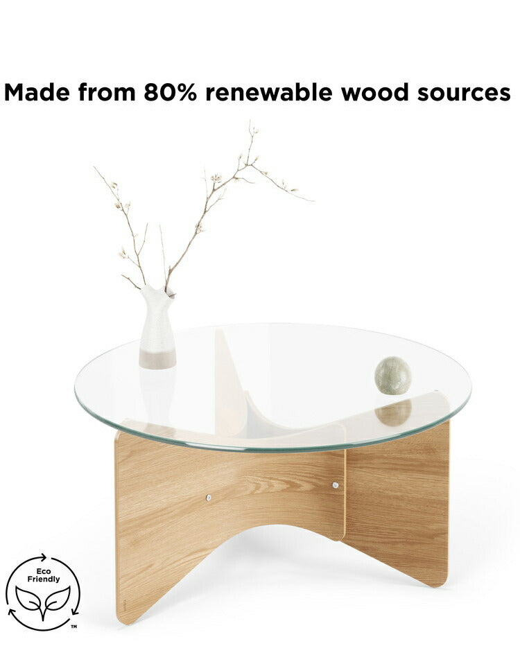 ガラステーブル アンブラ 84cm コーヒーテーブル マデラ テーブル 机 インテリア ガラス デザイン レイアウト ギフト プレゼント(代引不可)