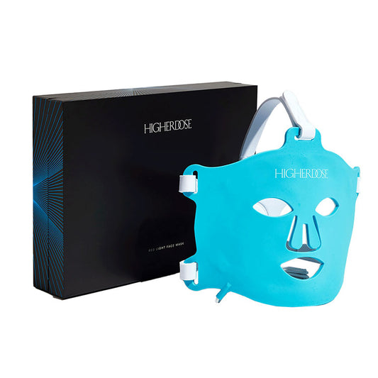美顔 HIGHER DOSE 赤外線フェイスマスク 美白 美容 エステ 美顔器 シミ シワ フェイスマスク 赤外線 ハリ コラーゲン メラニン 代謝促進 自宅エステ(代引不可)