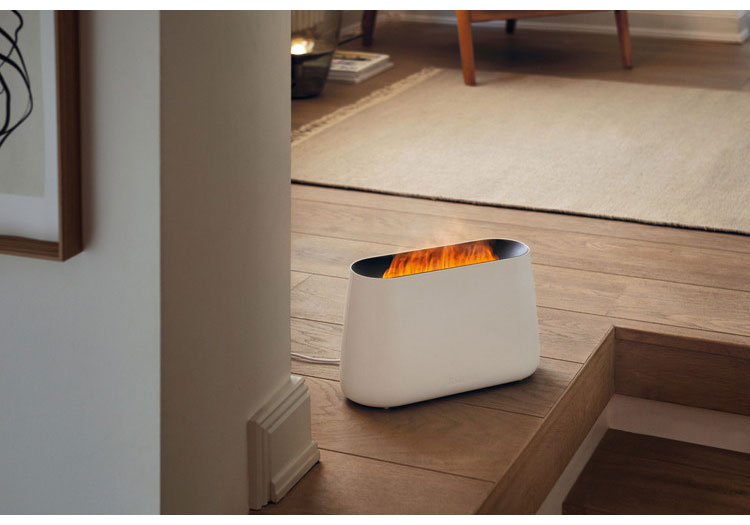 加湿器 超音波加湿器 アロマ スタドラーフォーム ベン 抗菌 卓上 小型 おしゃれ デザイン シンプル 加湿機 暖炉 焚き火風 LED ライト 超音波式 省エネ 静音 Stadler Form Ben(代引不可)