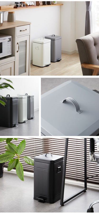 ゴミ箱 Galva(ガルバ)スクエアダストBOX 12L マットカラー ごみ箱 ふた付き おしゃれ トラッシュカン ダストボックス 収納 インテリア(代引不可)