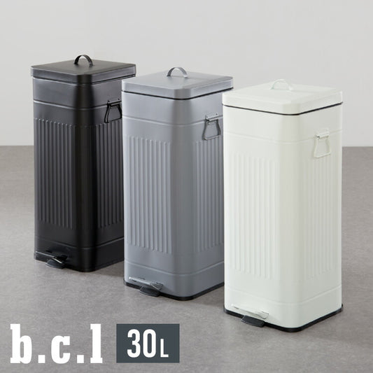 ゴミ箱 Galva(ガルバ)スクエアダストBOX 30L マットカラー ごみ箱 ふた付き おしゃれ トラッシュカン ダストボックス 収納 インテリア(代引不可)