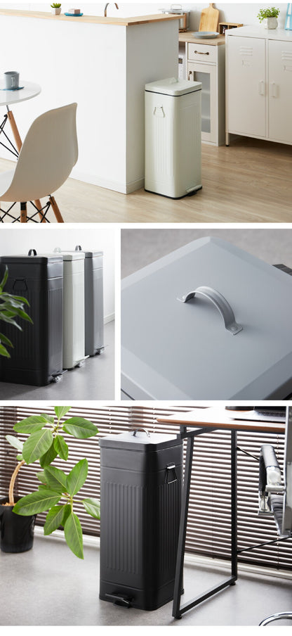 ゴミ箱 Galva(ガルバ)スクエアダストBOX 30L マットカラー ごみ箱 ふた付き おしゃれ トラッシュカン ダストボックス 収納 インテリア(代引不可)