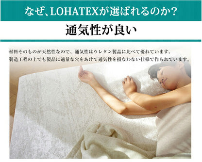 まくら 枕 高反発 抗菌 ダニ カビ 臭い 消臭 ラテックス高反発枕 LOHATEX ネックサポートピロー 小サイズ 50*30*7/9cm 【QX02】(代引不可)