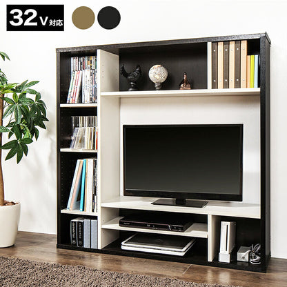 テレビ台 ハイタイプ 幅115 テレビラック ラック AOR-1212AV 壁面 テレビボード 収納 木製 大容量 収納 オープンラック おしゃれ 北欧(代引不可)