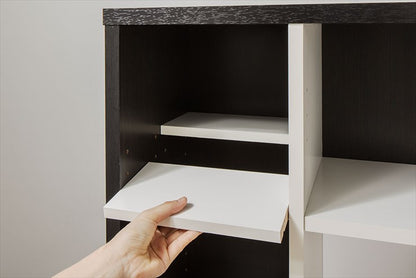 テレビ台 ハイタイプ 幅115 テレビラック ラック AOR-1212AV 壁面 テレビボード 収納 木製 大容量 収納 オープンラック おしゃれ 北欧(代引不可)