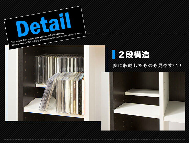 テレビ台 ハイタイプ 幅115 テレビラック ラック AOR-1212AV 壁面 テレビボード 収納 木製 大容量 収納 オープンラック おしゃれ 北欧(代引不可)