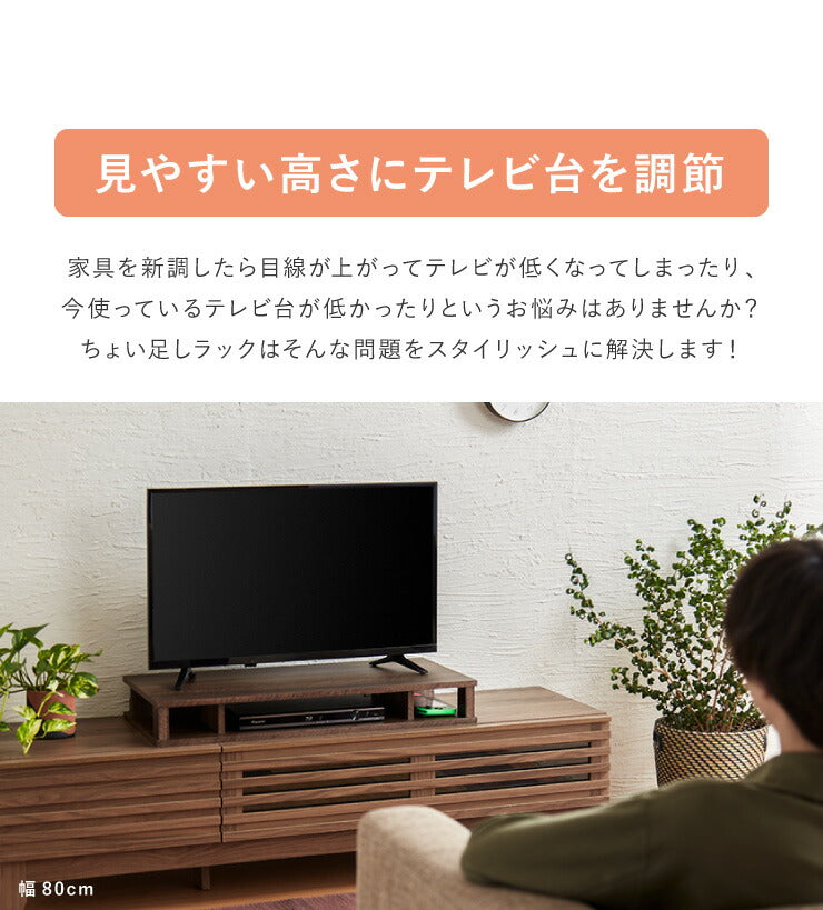 完成品 ちょい足しラック プラス 幅110 テレビ台 収納 ローボード テレビラック 高さ調整 おしゃれ ヴィンテージ ワイド オープンラック 北欧(代引不可)