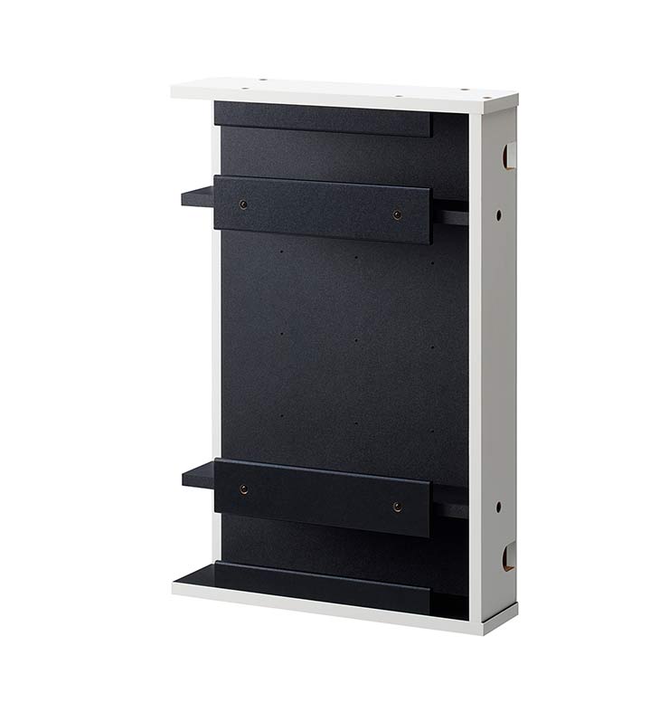 ちょい足し ボックス ルーター収納 WIFI収納 ゲーム機収納 木目調 配線 収納ボックス おしゃれ かっこいい 男前 テレビ裏(代引不可)