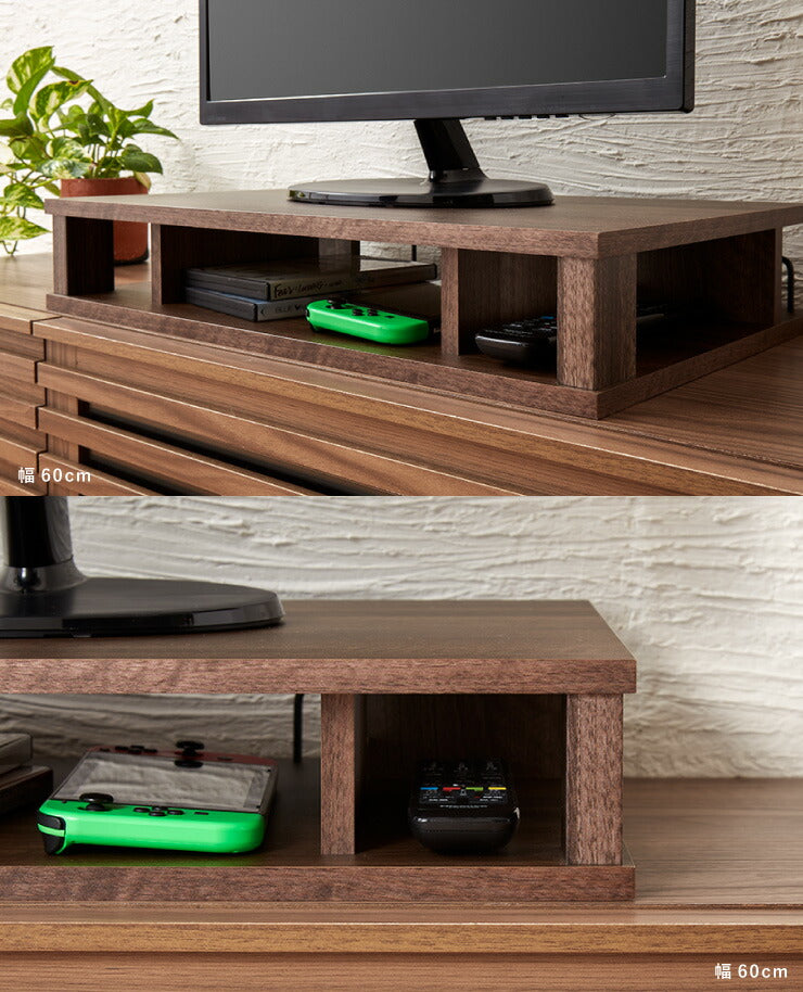 完成品 ちょい足しラック プラス 幅60cm テレビ台 収納 配線収納 背面 ローボード ラック テレビラック ちょい足し 高さ調整 コンパクト 北欧(代引不可)