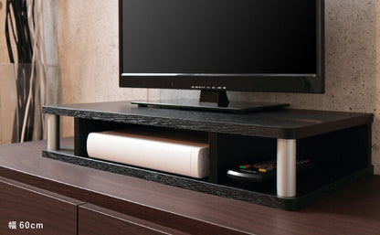 完成品 テレビ台 ちょい足しラック 幅80 TV台 テレビボード ローボード 高さ調整 高さ調節 ダブル おしゃれ 北欧 32型 32V コンパクト(代引不可)