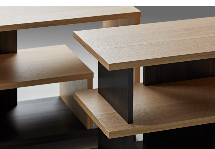 テレビスタンド FEL キャスター付き ローボード ナチュラル木目/アッシュグレー AS-FEL740 32V型対応(代引不可)