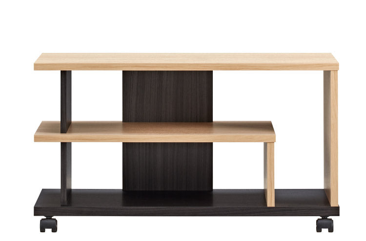 テレビスタンド FEL キャスター付き ローボード ナチュラル木目/アッシュグレー AS-FEL740 32V型対応(代引不可)