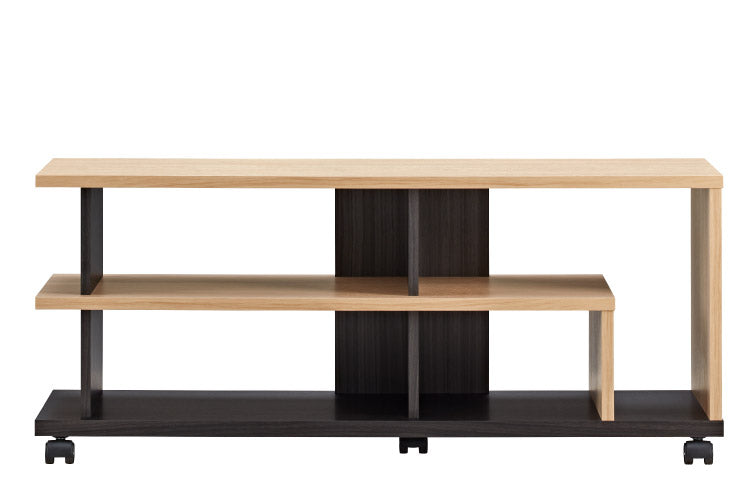 テレビ台 FEL ナチュラル木目/アッシュグレー AS-FEL980 [ASFEL980] 43V型対応 キャスター付き ローボード TV台(代引不可)