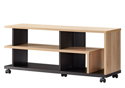 テレビ台 FEL ナチュラル木目/アッシュグレー AS-FEL980 [ASFEL980] 43V型対応 キャスター付き ローボード TV台(代引不可)