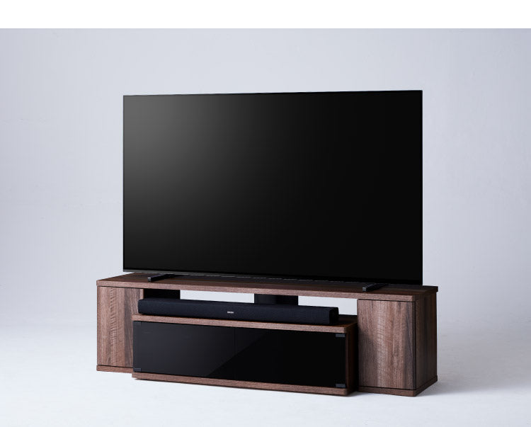 テレビ台 テレビスタンド 幅150cm 高さ40cmAS-SBS1500 木製 背面収納 ケーブル収納 フロート(代引不可)